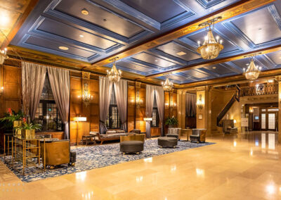 Hall d'entrée de l'hôtel Château Frontenac